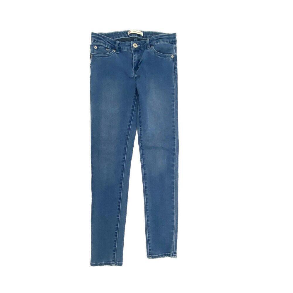 Levi's 710 Super Skinny‎ Girls size 12 Dark Wash Blue Denim Jeans